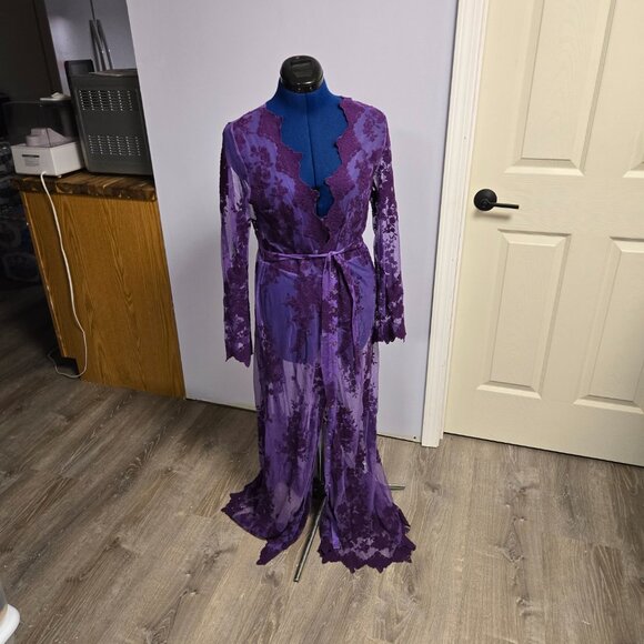 Arnhem Maple Lace Duster Dress, L, EUC - Picture 5 of 16